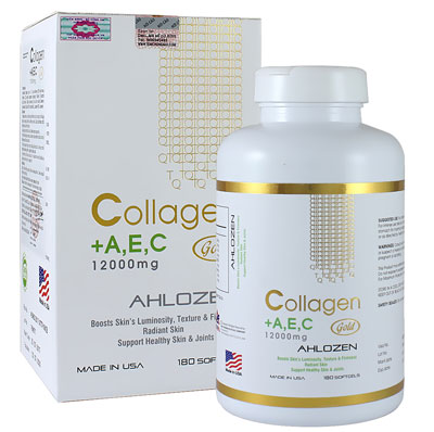 Hướng dẫn sử dụng Viên uống Collagen AEC Gold 12000mg Ahlozen